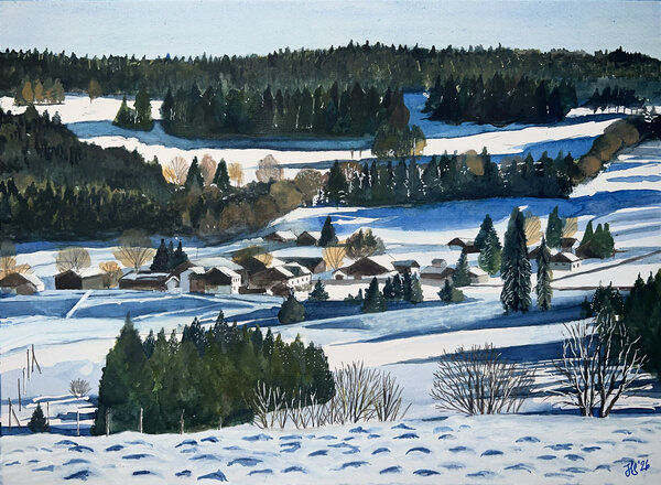 Peu-Pé sous la neige