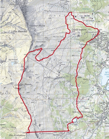 danis.jpg - Sartons - Piz Danis - Piz Scalottas - Tgantieni - Sartons; 15 km ; 5h45