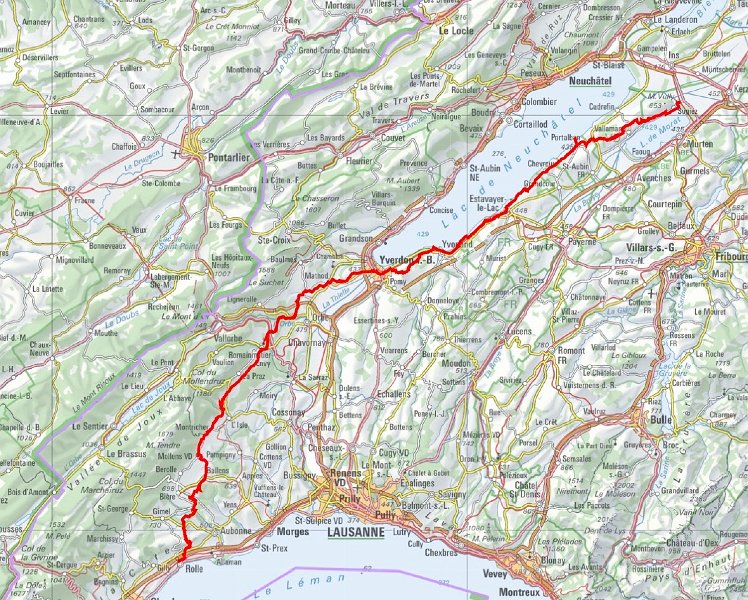 mittellandroute_2.jpg - Teil 2: 115 km ; Sugiez bis Rolle ; gewandert August/Oktober 2014
