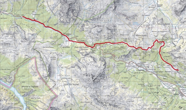 ofenpass.jpg - Fuorn (P7) - Buffalora - Ofenpass - Alp da Munt - Alp Champatsch - L�: 13.5 km ; 3h45