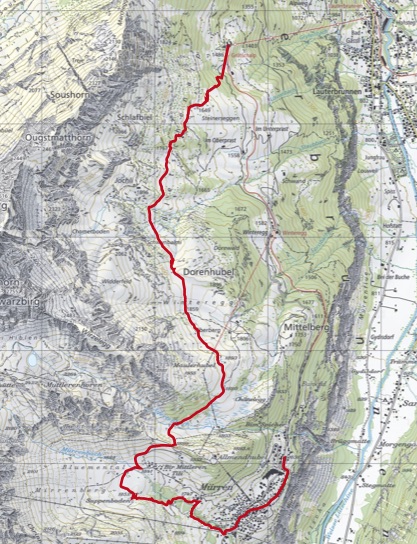 muerren.jpg - Gr�tschalp - Suppenboden - M�rren; 8 km ; 2h45