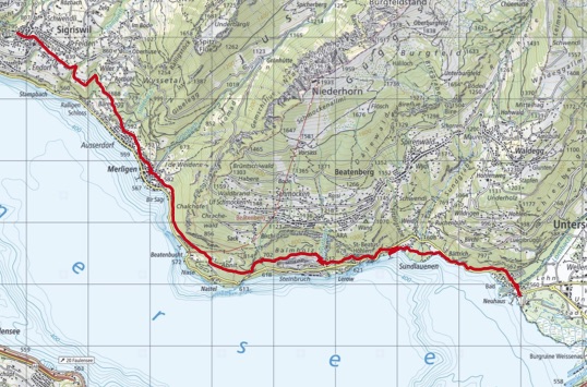 sugriswil.jpg - Sigriswil - Merligen - Beatush�hlen - Untersseen; 12.5 km ; 3h45