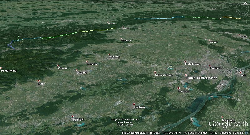nordvogesenroute.jpg - 6 Tage: rund 115 km ; durchschnittlich 20 km/Tag